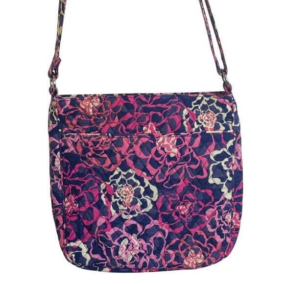 Vera Bradley Triple Zip Hipster crossbody in the retired Katalina Pink pattern. - Picture 4 of 14
